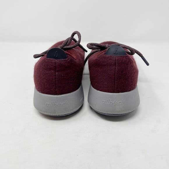 Allbirds Mens Size 9 Red Wool Runner Mizzle Sneakers Shoes Everyday Running - Picture 6 of 8
